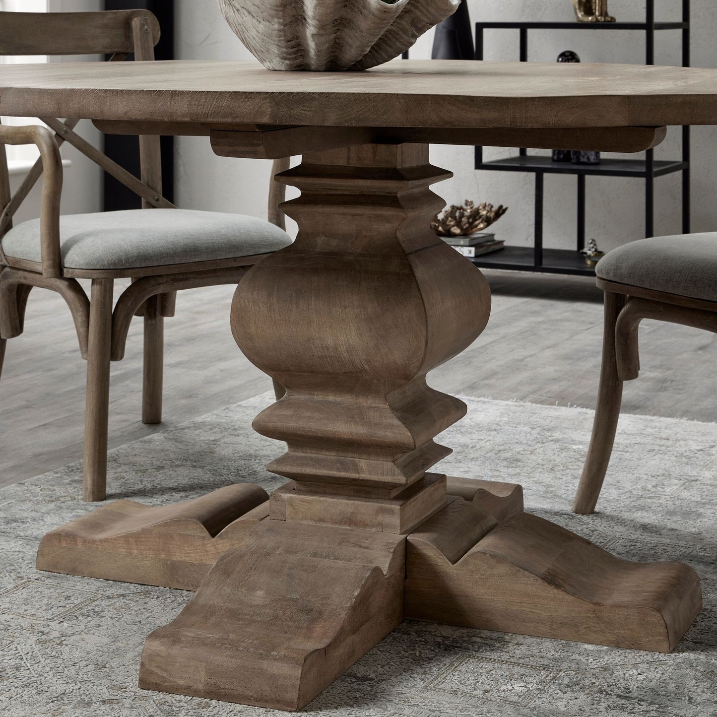 Round Pedestal Dining Table