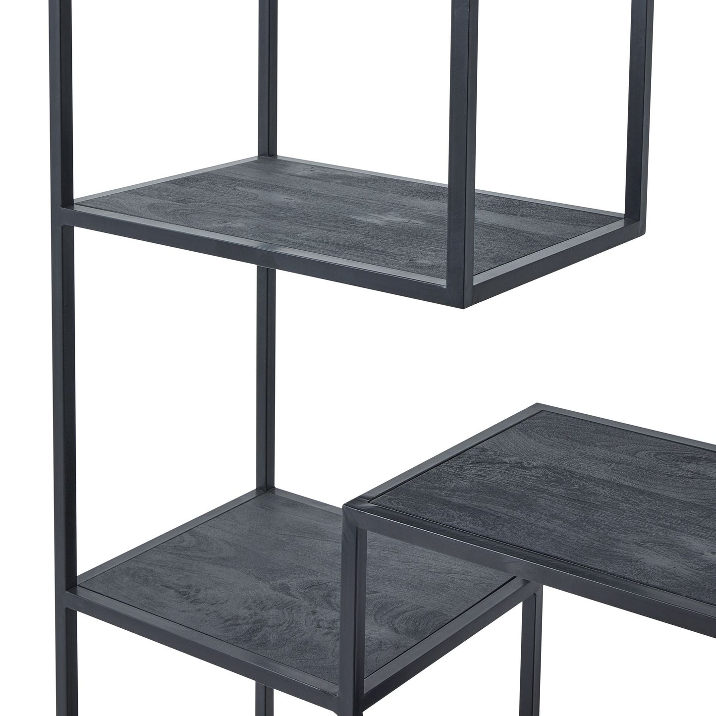 Black Industrial Shelving Unit