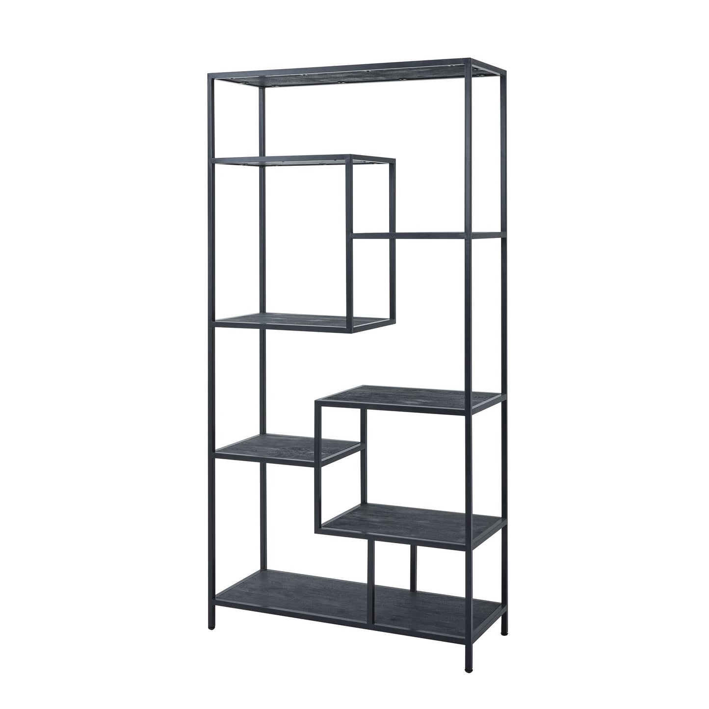 Black Industrial Shelving Unit