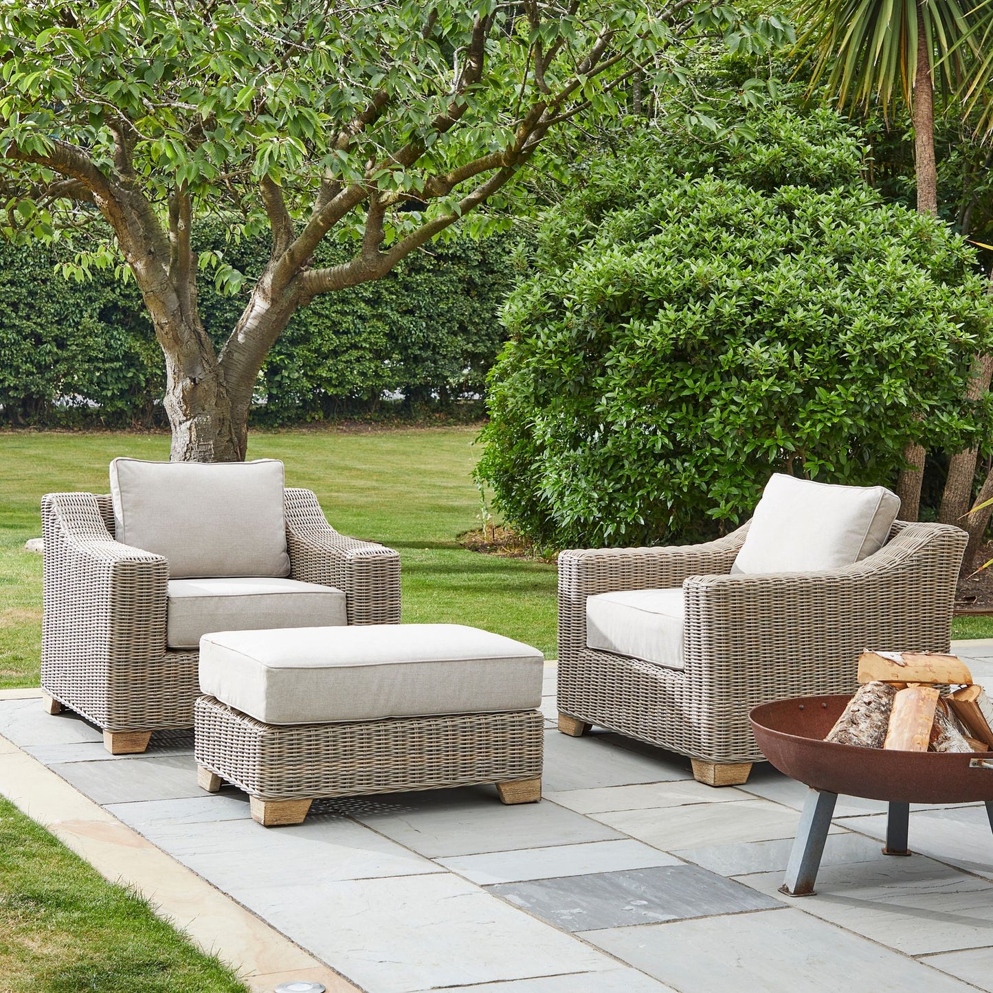 Carbis Bay Outdoor Footstool